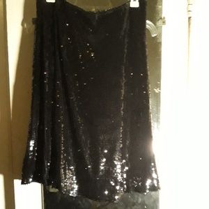 Sequence black skirt